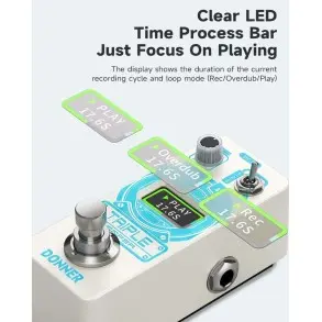 Pedal de Efectos Triple Looper Donner EC1211