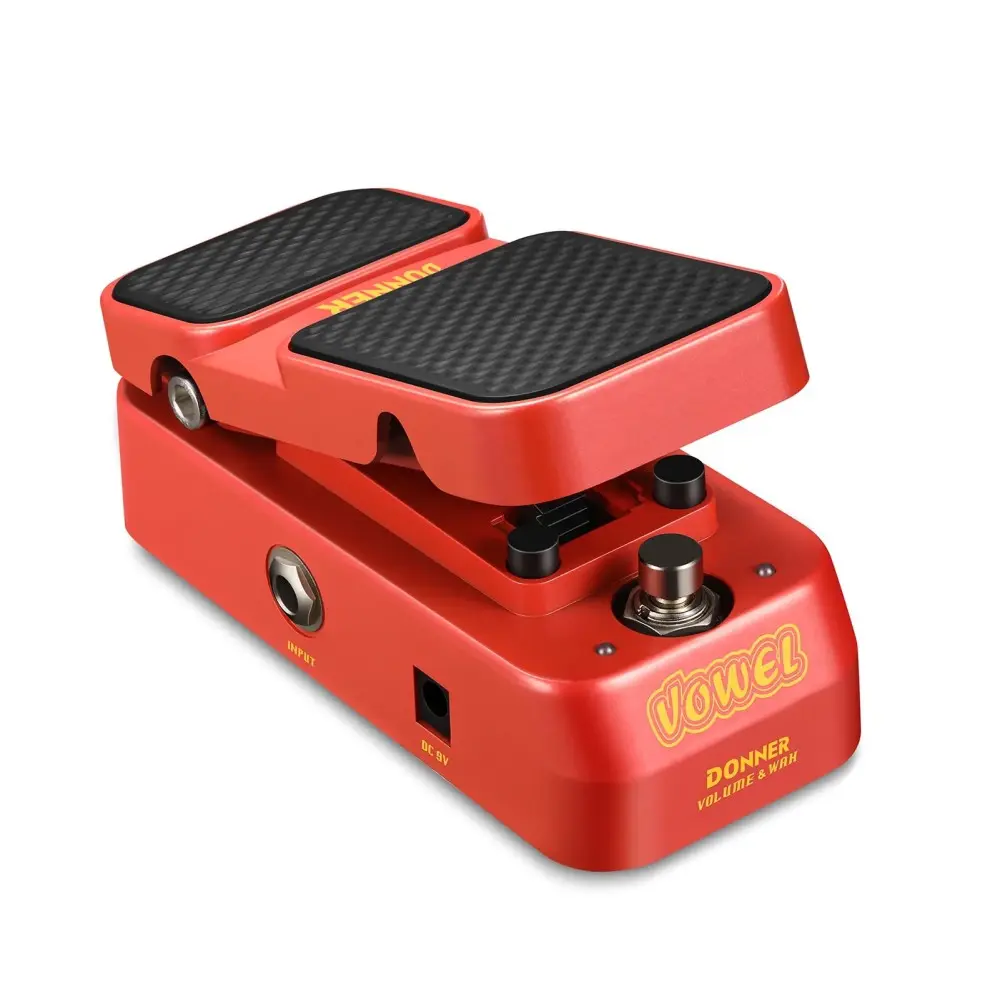 Pedal de Efectos 2 en 1 Wah Wah y Volumen Donner EC1008