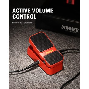 Pedal de Efectos 2 en 1 Wah Wah y Volumen Donner EC1008