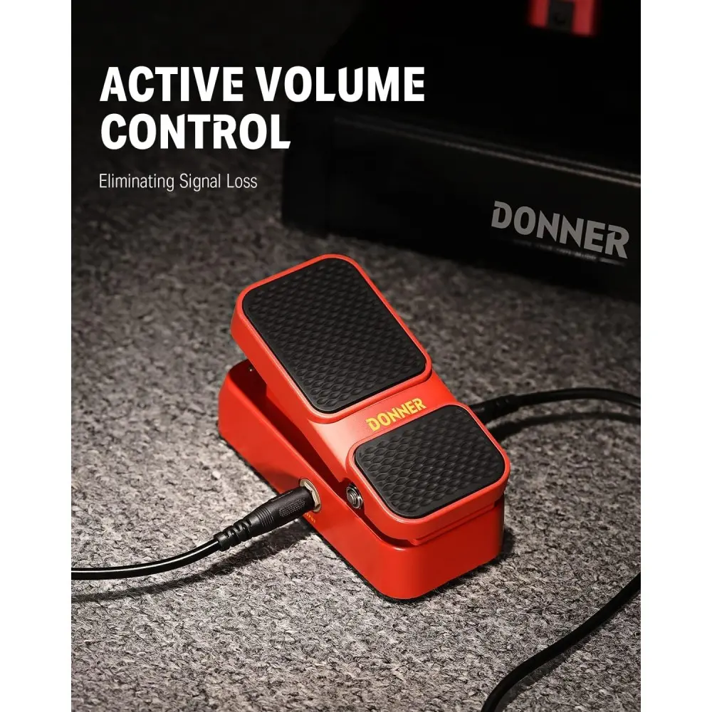 Pedal de Efectos 2 en 1 Wah Wah y Volumen Donner EC1008