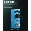 Pedal de Efectos 7 Echo Square Donner EC1006