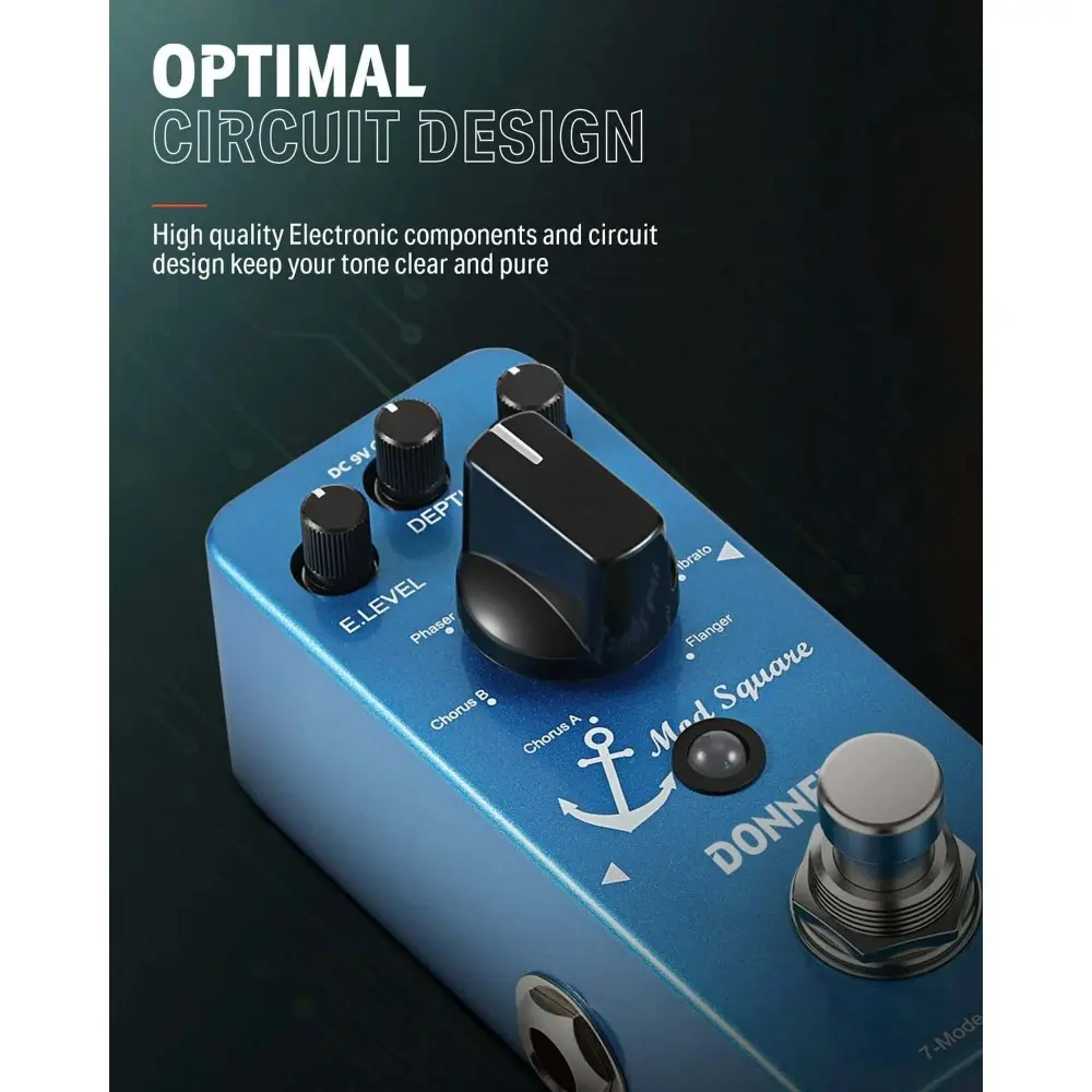 Pedal de Efectos 7 Echo Square Donner EC1006