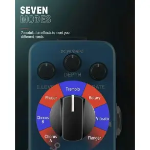 Pedal de Efectos 7 Echo Square Donner EC1006