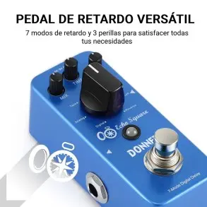 Pedal de Efectos 7 Echo Square Donner EC1006