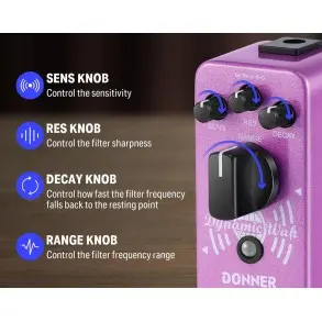 Pedal de Efecto Auto Wah Donner EC1005