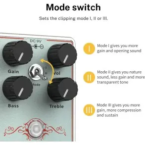 Pedal De Efecto Overdrive Donner EC1329