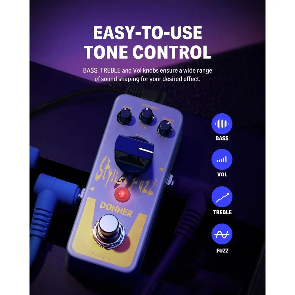 Pedal De Efecto Fuzz Donner EC6643