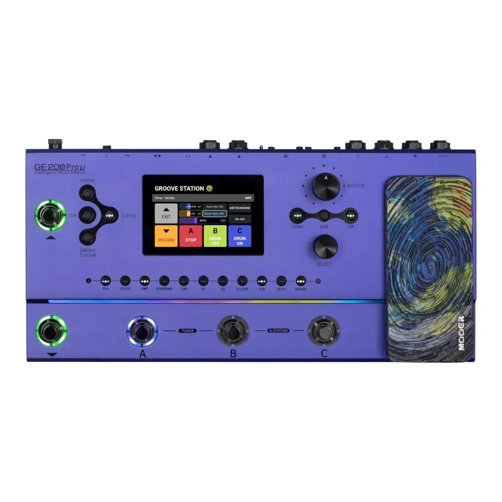 Pedalera Multi Efectos Mooer GE200 Pro Li