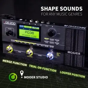 Pedalera Multi Efectos Mooer GE200 Pro