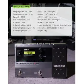 Pedalera Multi Efectos Mooer GE150