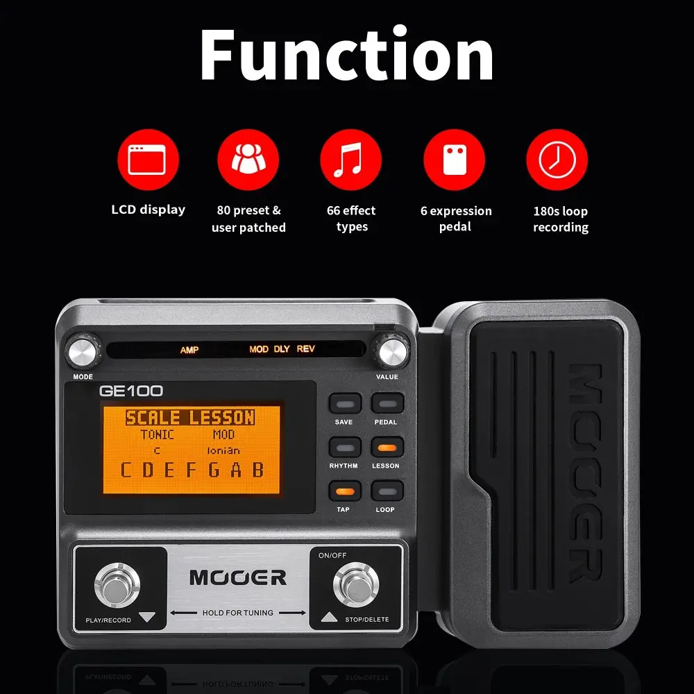 Pedalera Multi Efectos Mooer GE100
