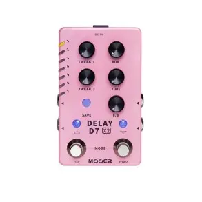 Pedal de Efecto Delay Mooer D7 DELAY X2