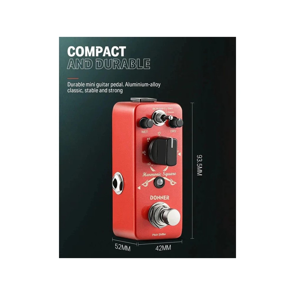 Pedal De Efecto Harmonic Octavador Squier Donner EC966