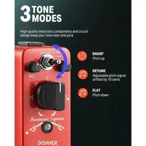 Pedal De Efecto Harmonic Octavador Squier Donner EC966