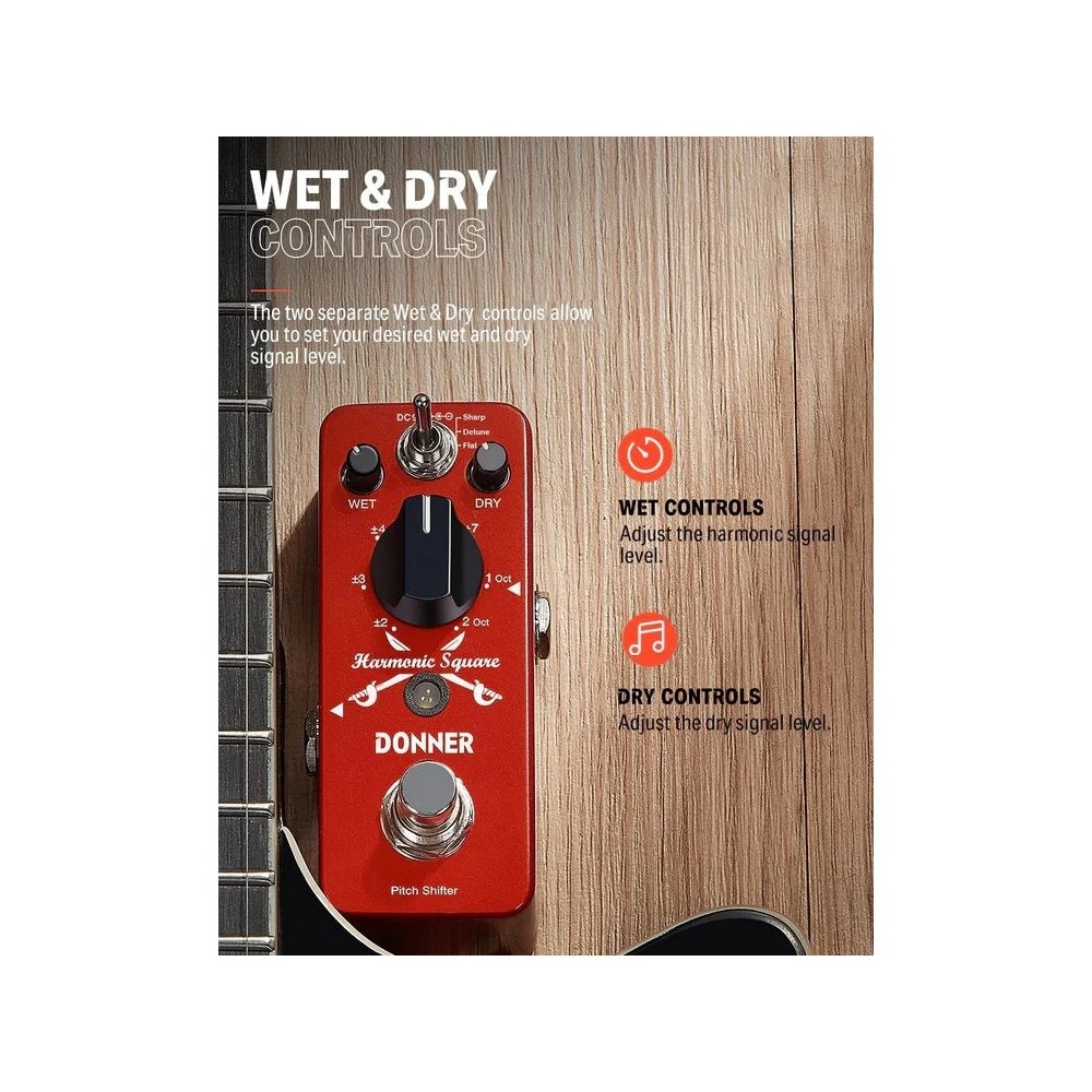 Pedal De Efecto Harmonic Octavador Squier Donner EC966