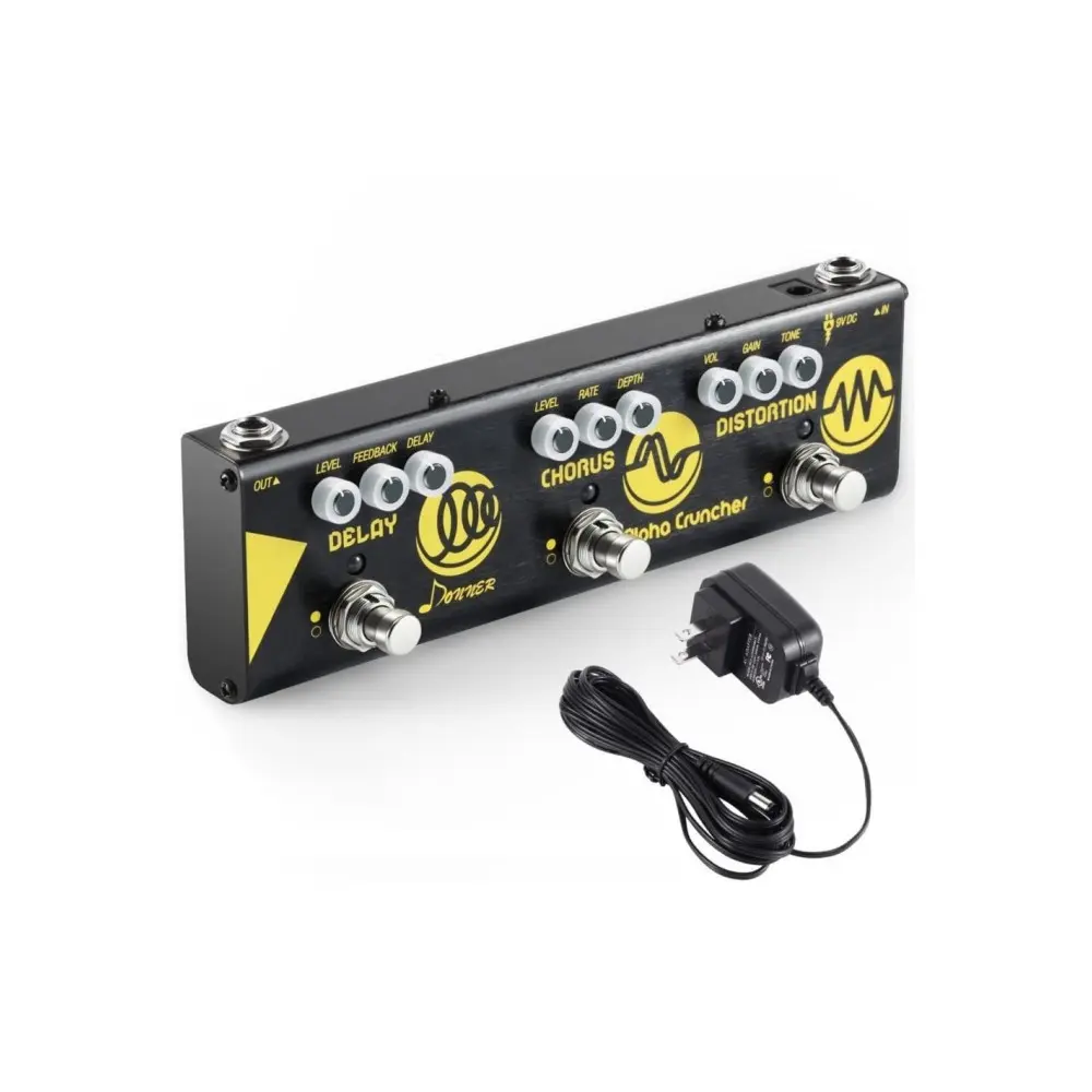 Pedal Multiefecto Delay Chorus Distortion Donner EC962