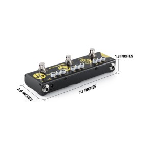 Pedal Multiefecto Delay Chorus Distortion Donner EC962