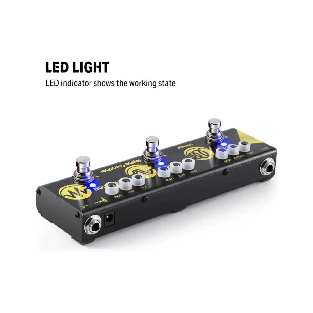 Pedal Multiefecto Delay Chorus Distortion Donner EC962