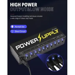 Fuente De Alimentacion para pedales Donner EC812