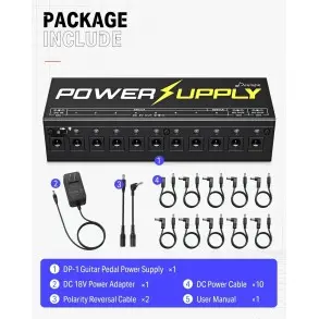Fuente De Alimentacion para pedales Donner EC812