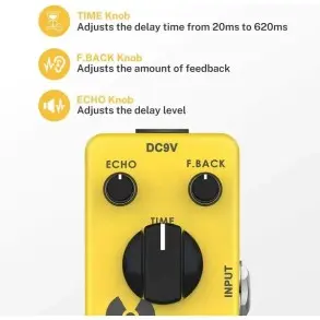 Pedal De Efecto Delay Donner EC748