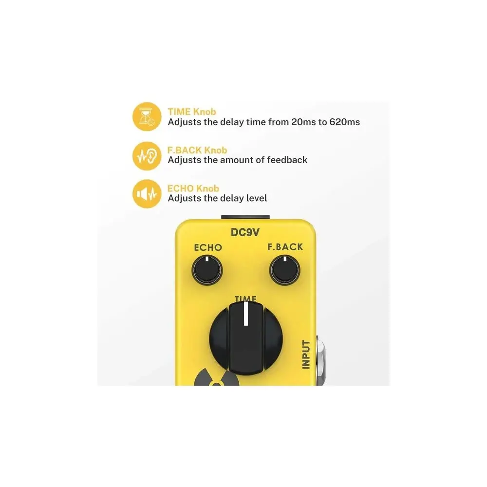 Pedal De Efecto Delay Donner EC748