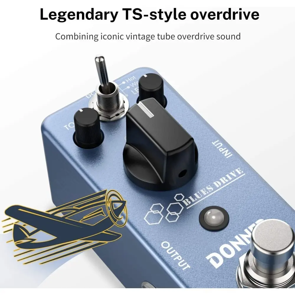 Pedal De Efecto Blues Overdrive Donner EC743