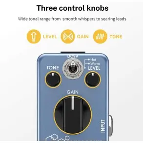 Pedal De Efecto Blues Overdrive Donner EC743