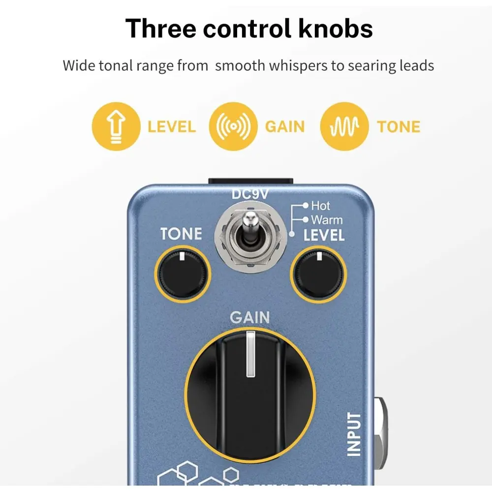 Pedal De Efecto Blues Overdrive Donner EC743