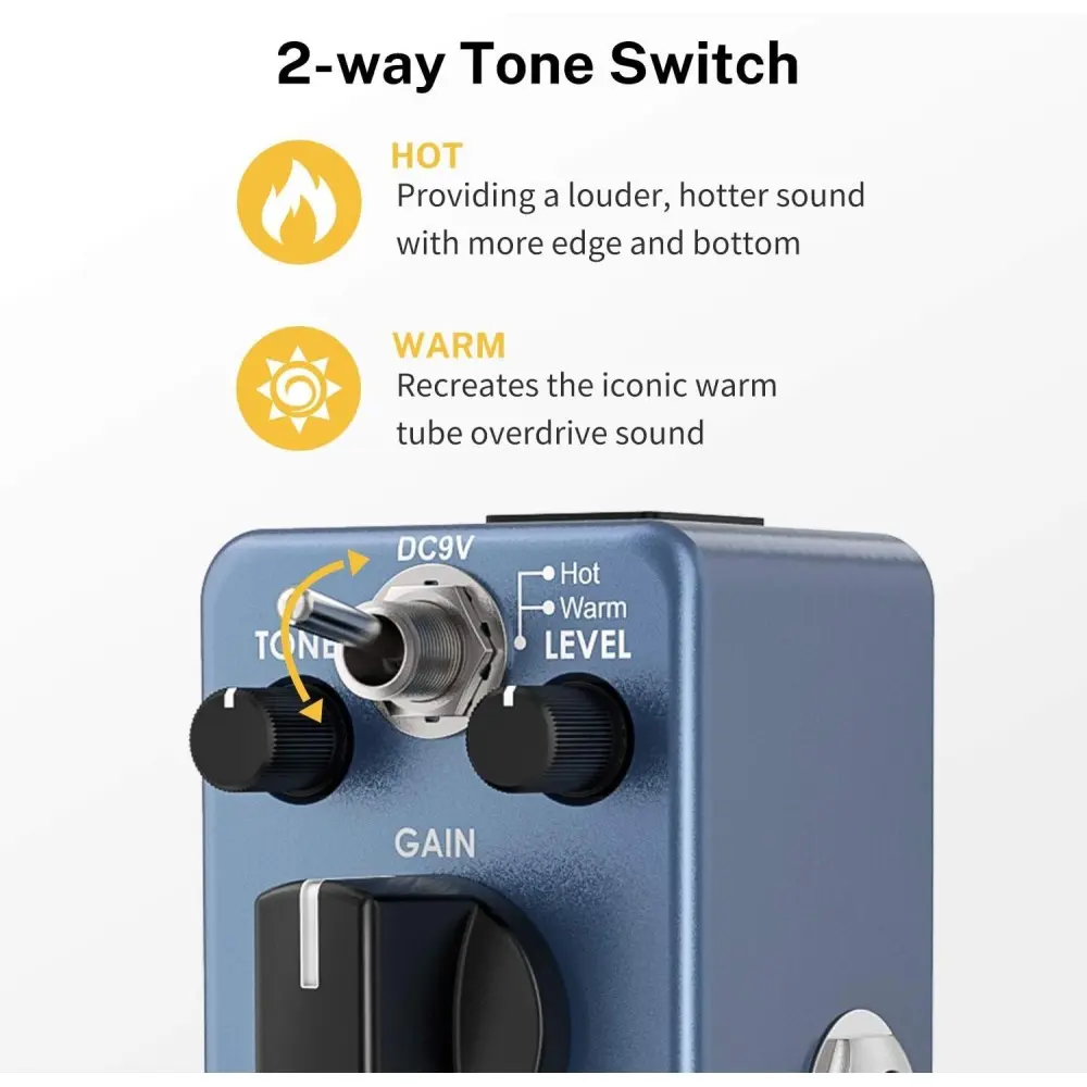 Pedal De Efecto Blues Overdrive Donner EC743
