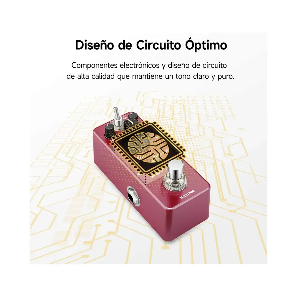 Pedal De Efecto Distortion Donner EC742