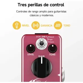 Pedal De Efecto Distortion Donner EC742