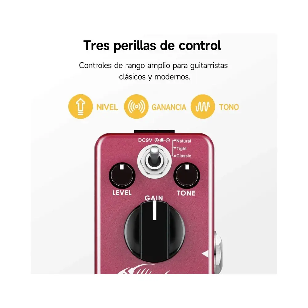 Pedal De Efecto Distortion Donner EC742