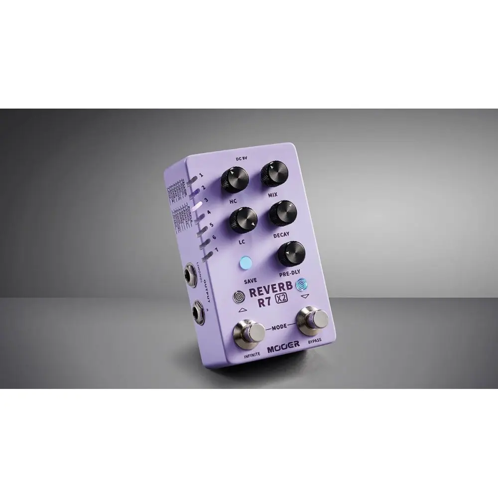 Pedal Efectos Reverb Mooer R7 REVERB X2