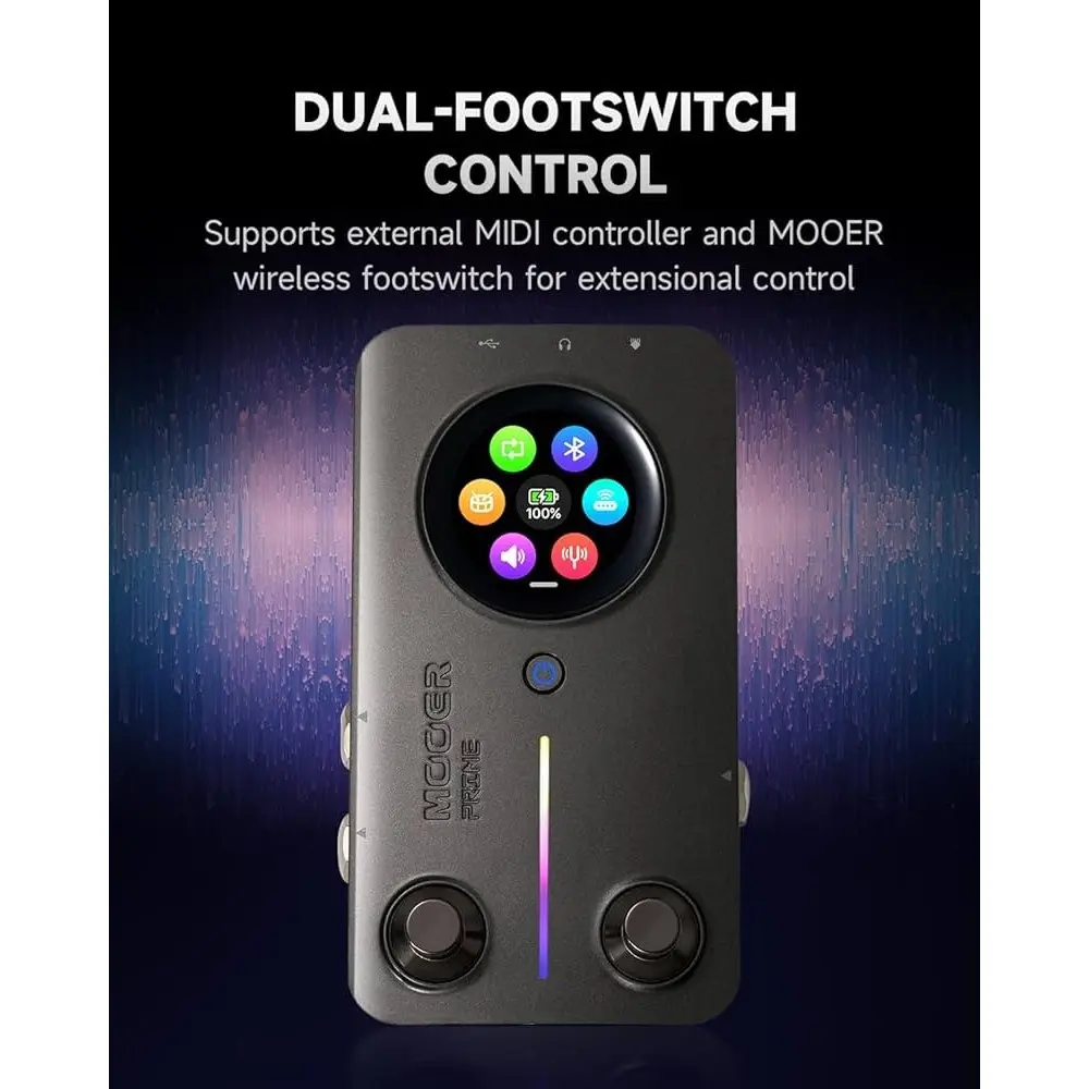 Pedalera Multi Efectos Mooer Prime M2 GRAY