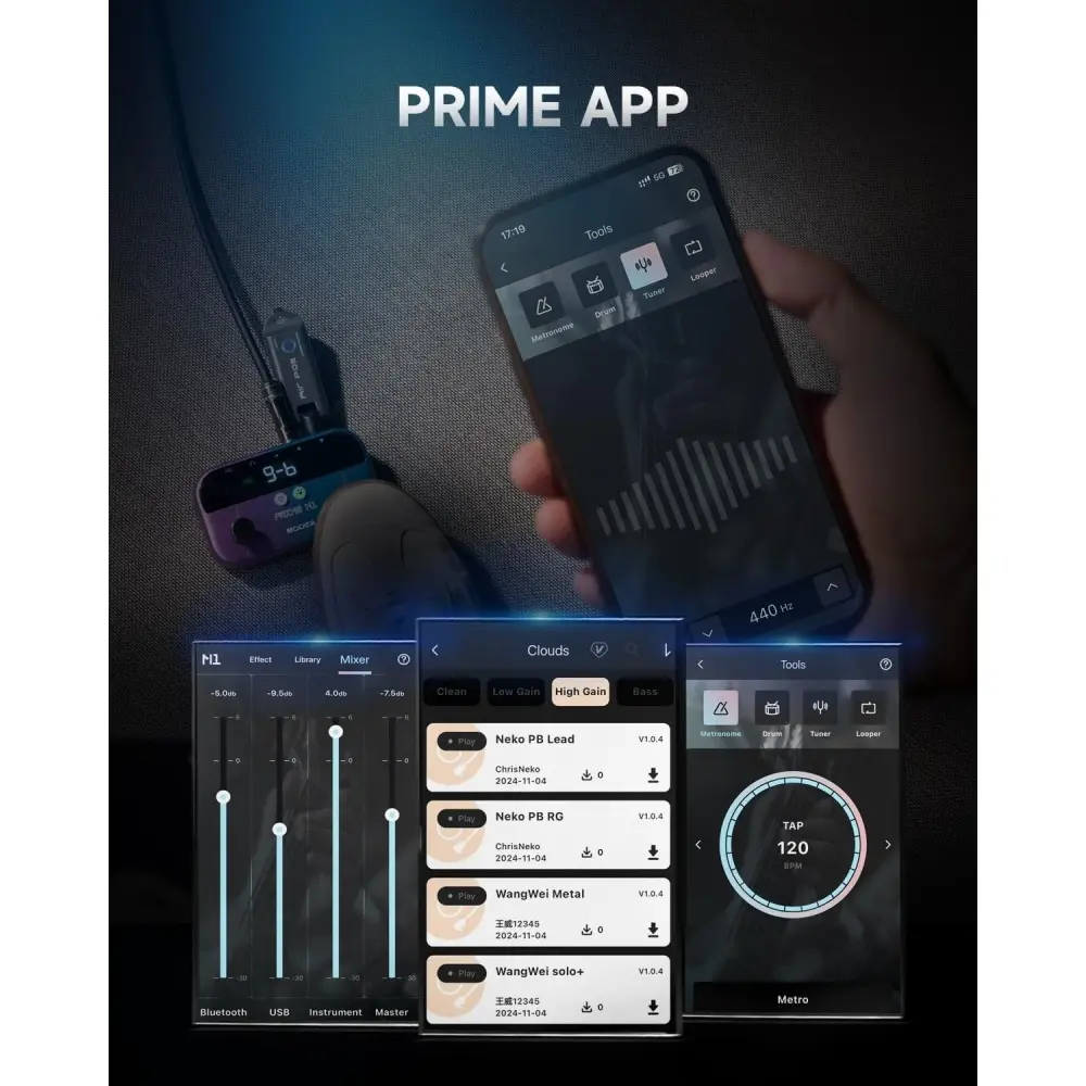 Pedalera Multi Efectos Mooer Prime M1 FLOOR