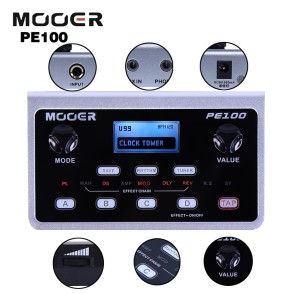 Pedalera Multi Efectos Mooer PE100