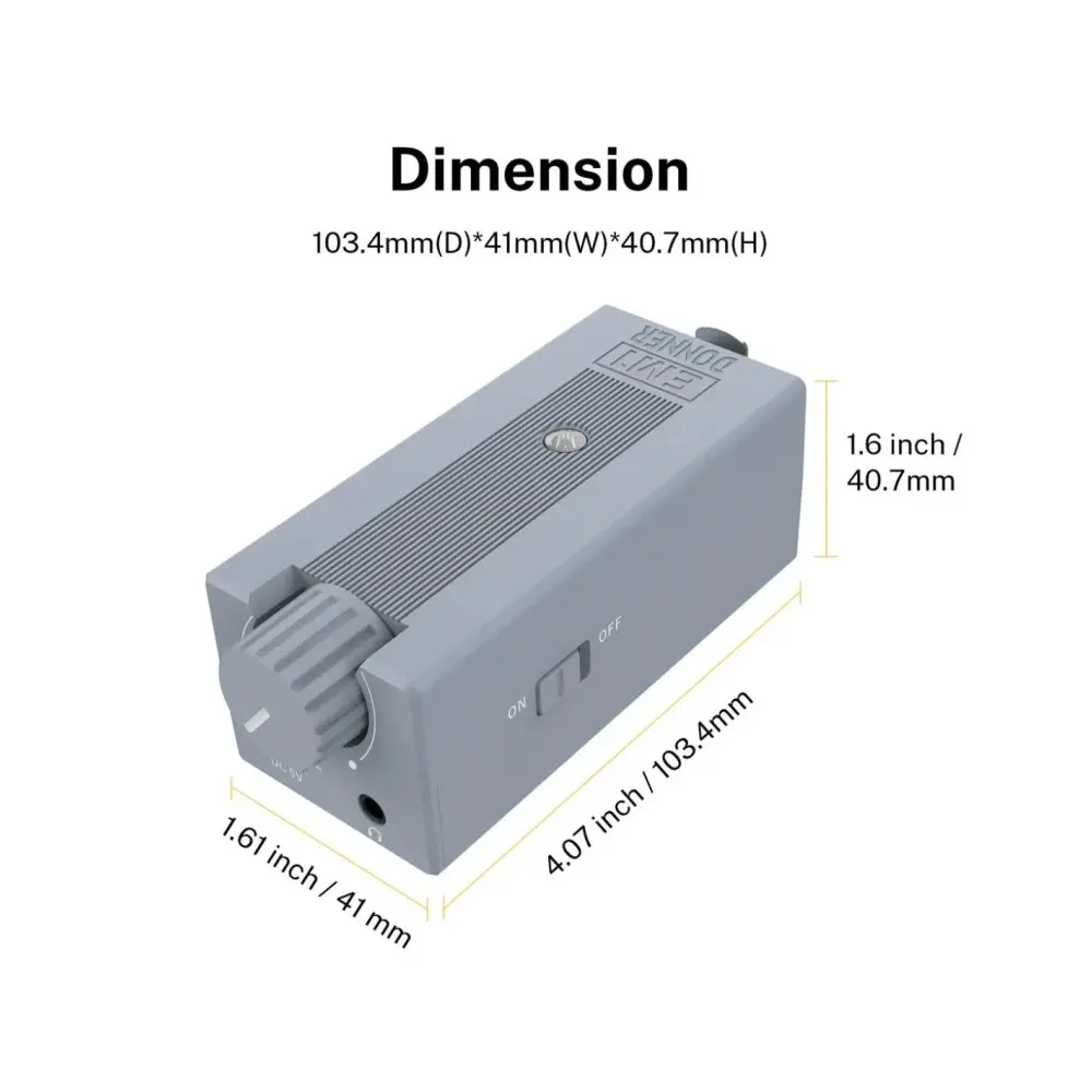 Amplificador de Auriculares Mono Donner EC1301