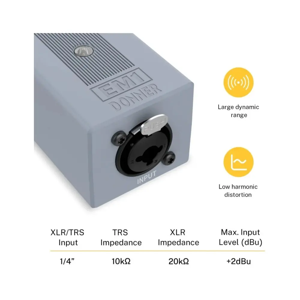 Amplificador de Auriculares Mono Donner EC1301