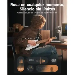 Guitarra Electrica de Viaje Negro Donner EC7030