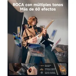 Guitarra Electrica de Viaje Negro Donner EC7030