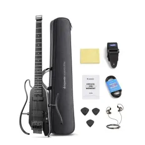 Guitarra Electrica de Viaje Negro Donner EC7030