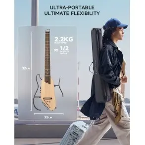 Guitarra Electroacustica de Viaje Donner EC6866
