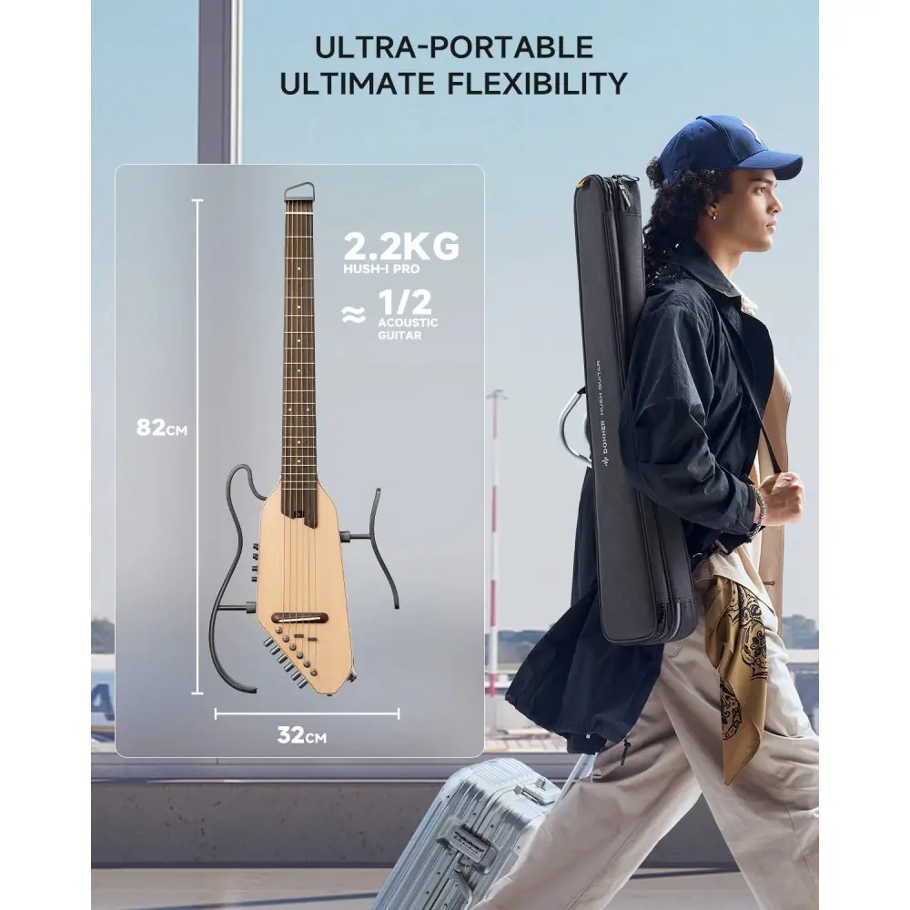 Guitarra Electroacustica de Viaje Donner EC6866