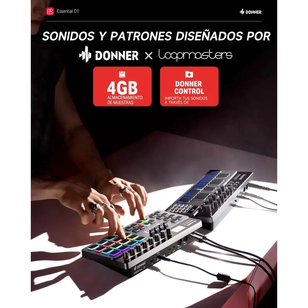 Caja De Ritmos 16 Pads Donner EC6685
