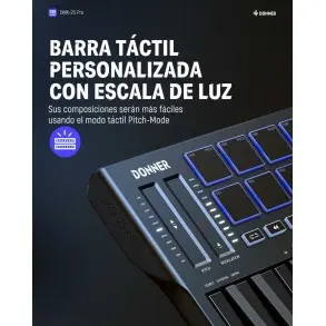 Controlador Midi 25 Teclas Donner EC3360