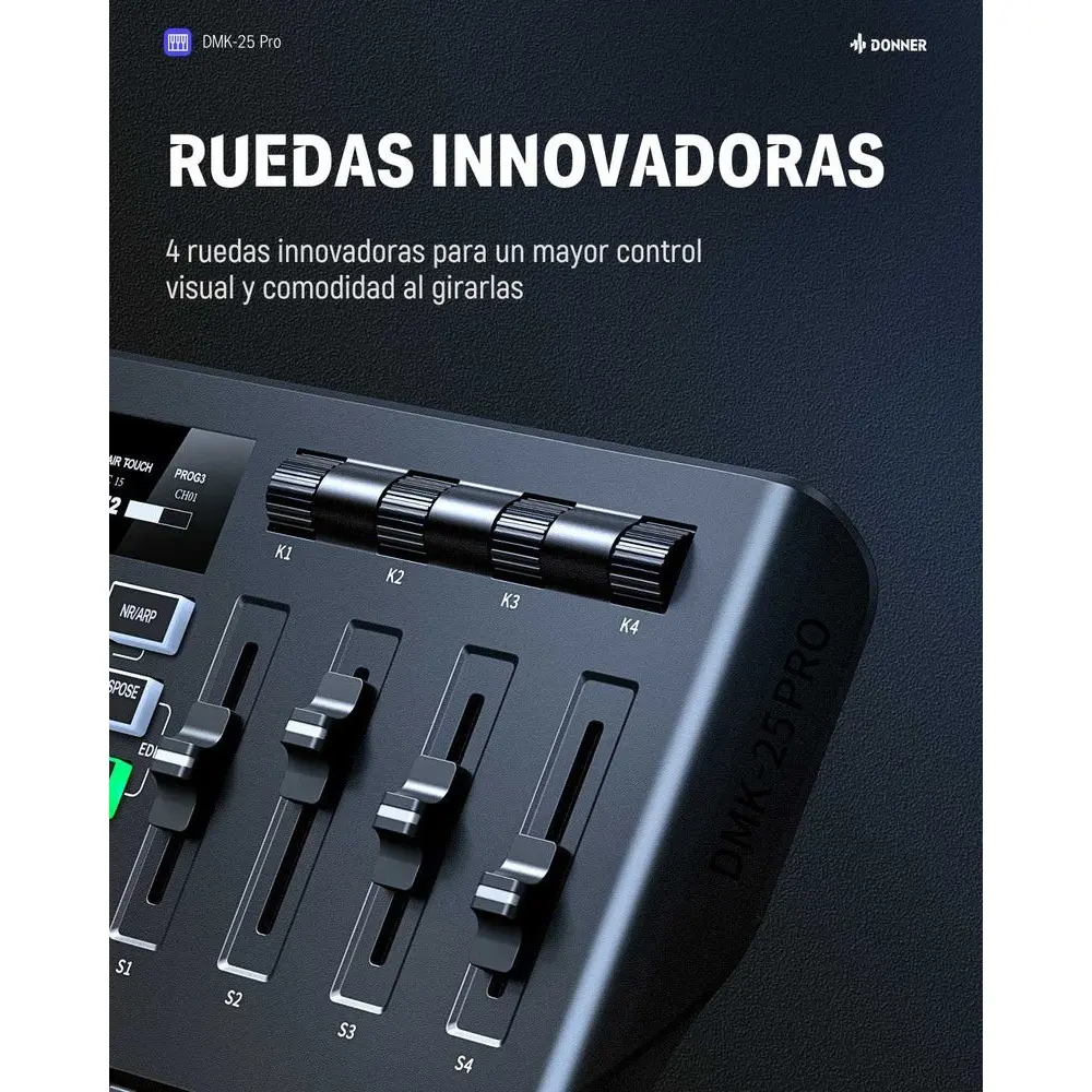 Controlador Midi 25 Teclas Donner EC3360