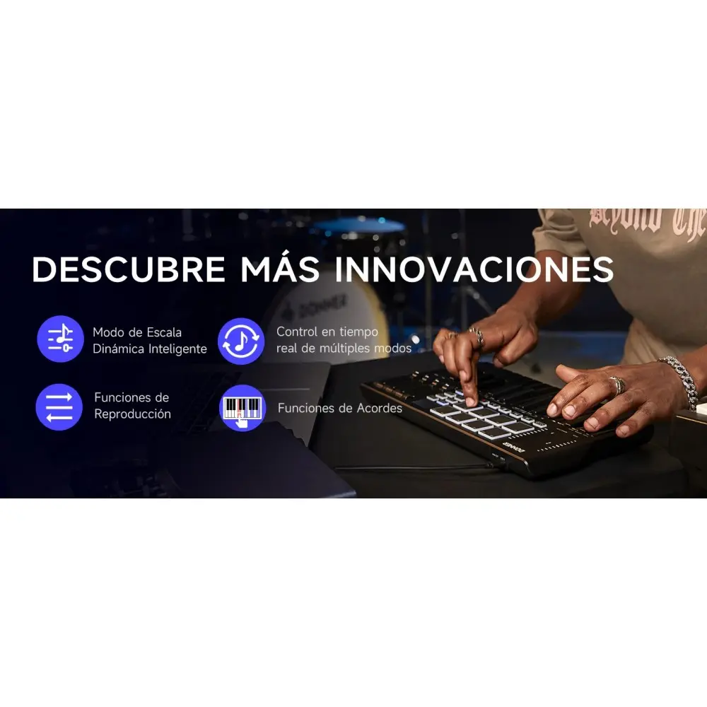 Controlador Midi 25 Teclas Donner EC3360
