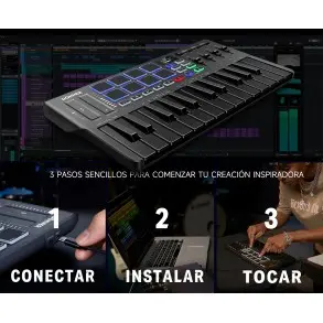 Controlador Midi 25 Teclas Donner EC3360