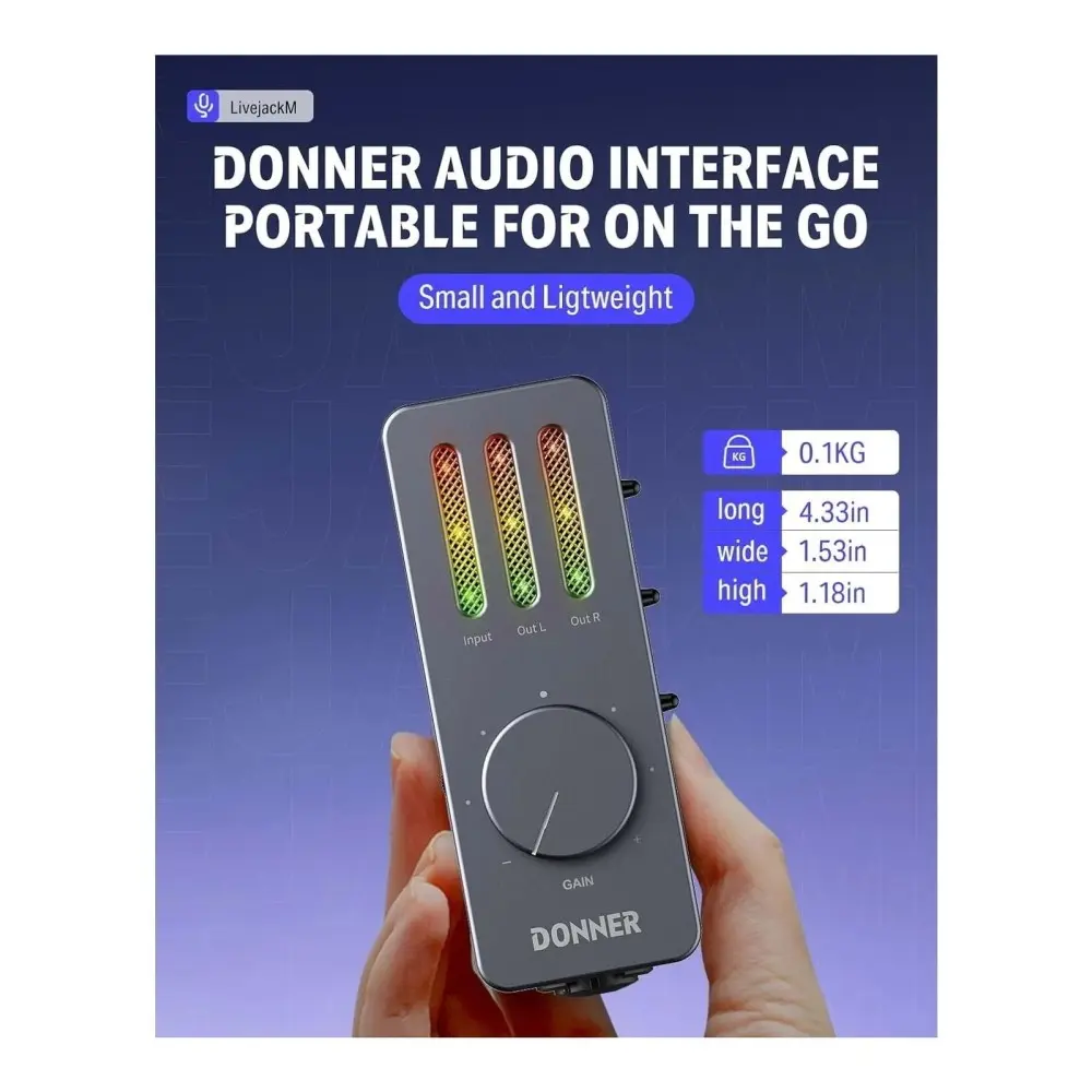Interfaz De Audio USB Donner EC2817